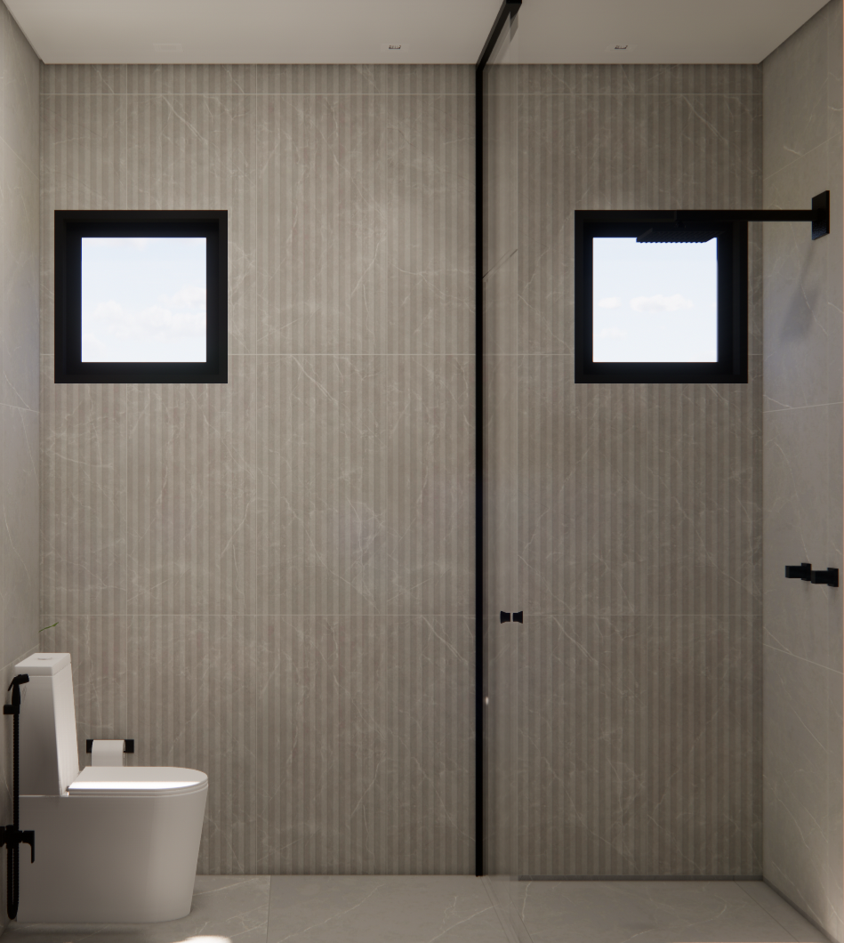 Banheiro máster — box com ducha