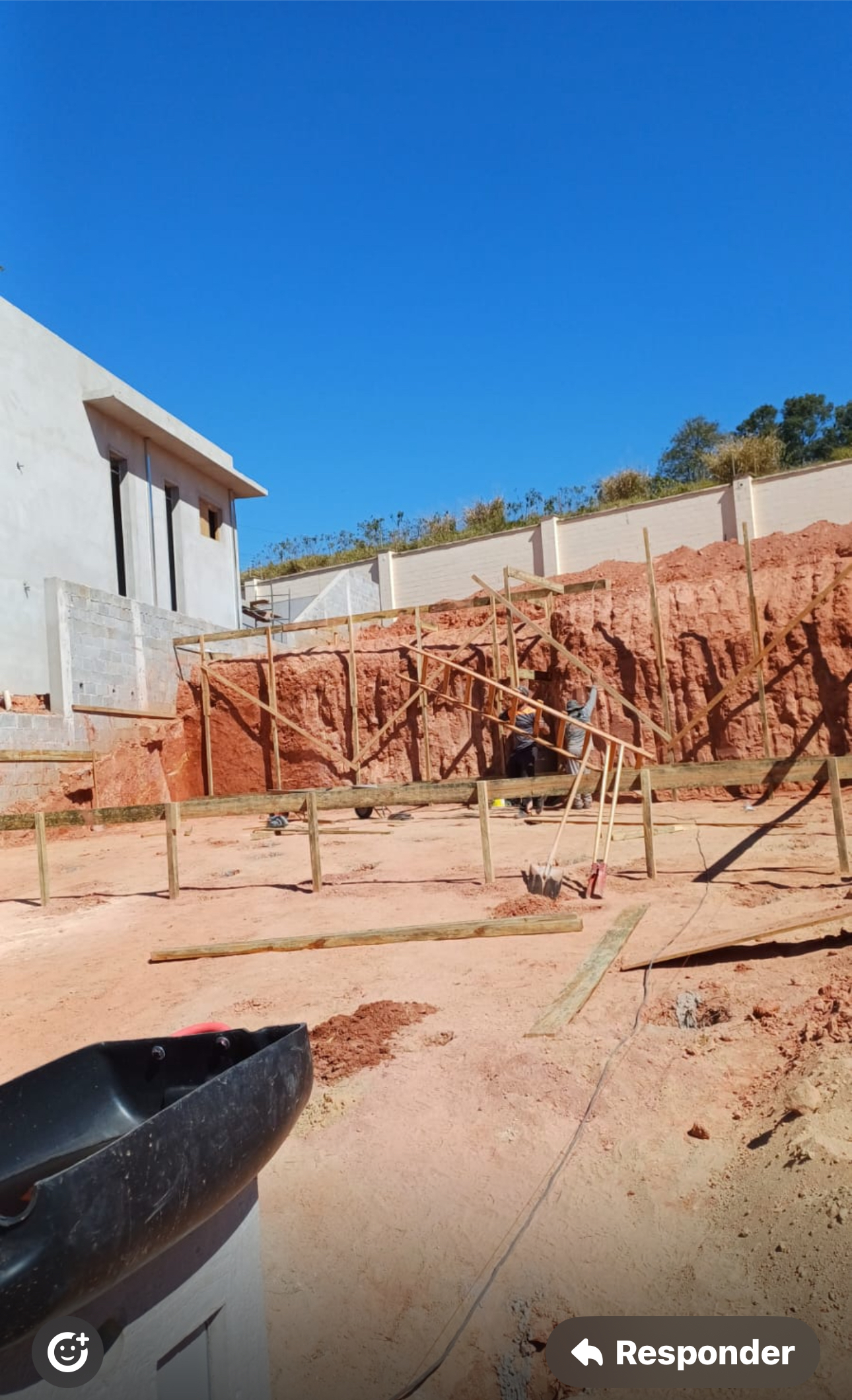 Obra — pavimentação